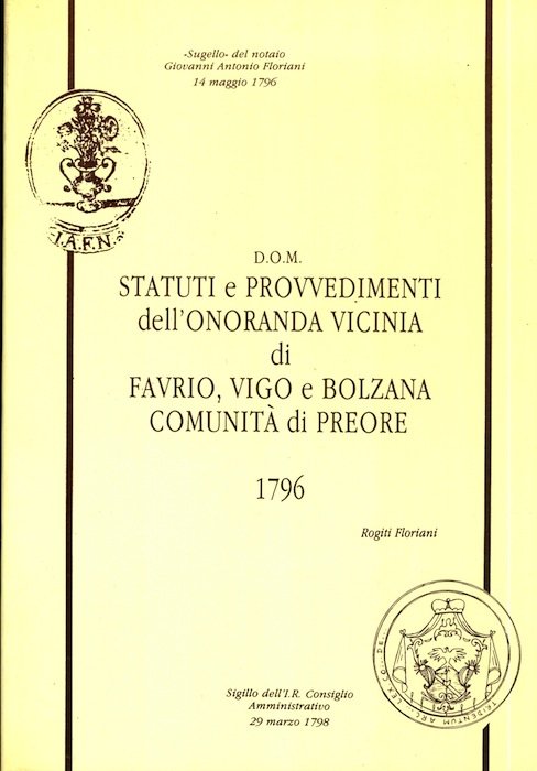 D.O.M.: Statuti e provvedimenti dell'onoranda vicinia di Favrio, Vigo e …