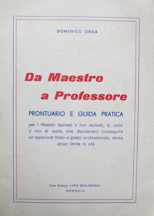 Da maestro a professore: prontuario e guida pratica per i …
