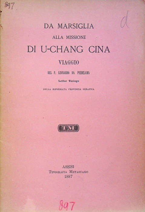 Da Marsiglia alla missione di U-Chang Cina: viaggio. | Immagine principale