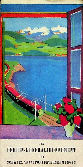 Das Ferien-Generalabbonement der Schweiz. Transportunternehmungen.