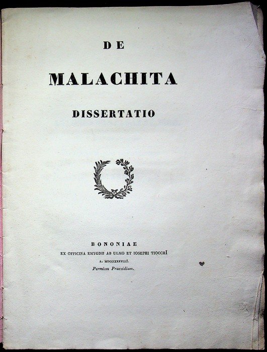 De malachita dissertatio.