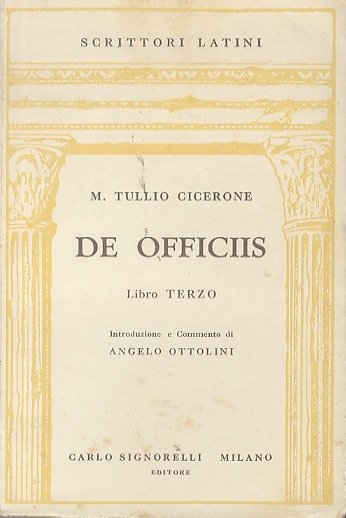 De officiis: libro terzo.