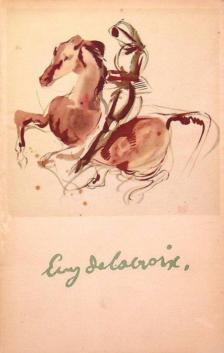Delacroix: aquarelles du Maroc.