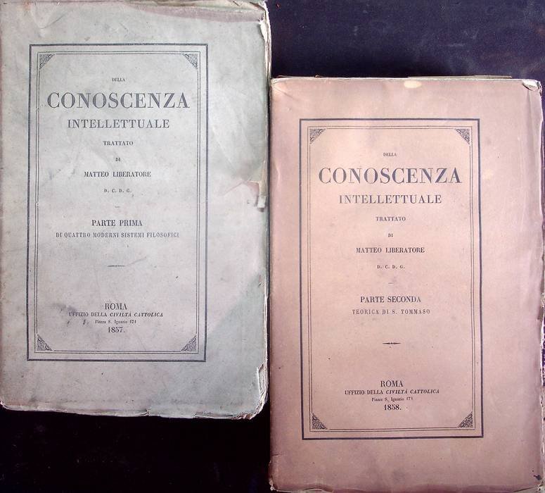 Della conoscenza intellettuale: trattato. I. Di quattro moderni sistemi filosofici; …