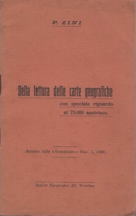 Della lettura delle carte geografiche: con speciale riguardo al 7500 …