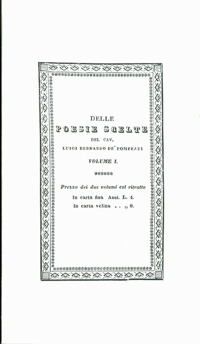 Delle poesie scelte.