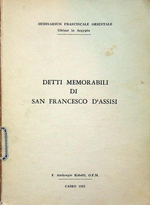 Detti memorabili di San Francesco.