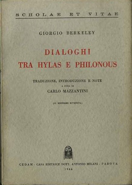 Dialoghi tra Hylas e Philonous.