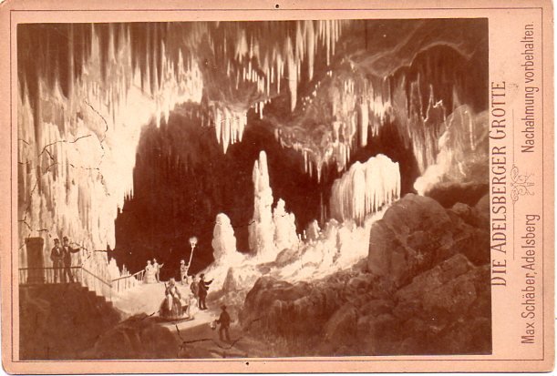 Die Adelsberger Grotte.