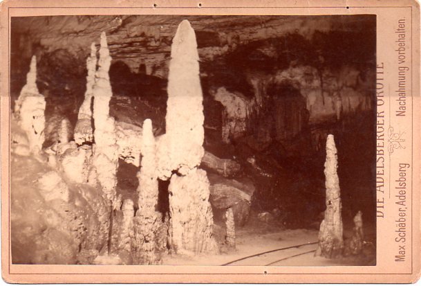 Die Adelsberger Grotte.