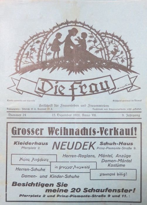 Die Frau: Zeitschrift fÃ¼r Frauenleben und Frauenwirken.