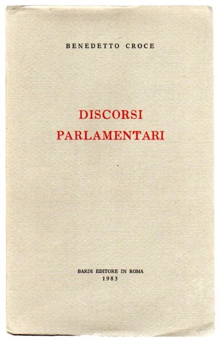 Discorsi parlamentari.