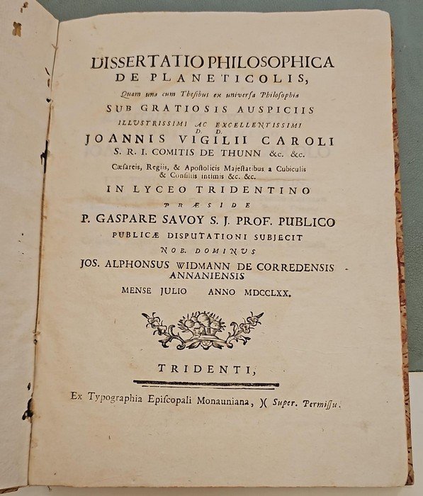 Dissertatio philosophica de planeticolis quam una cum thesibus ex universa … | Immagine Gallery 3
