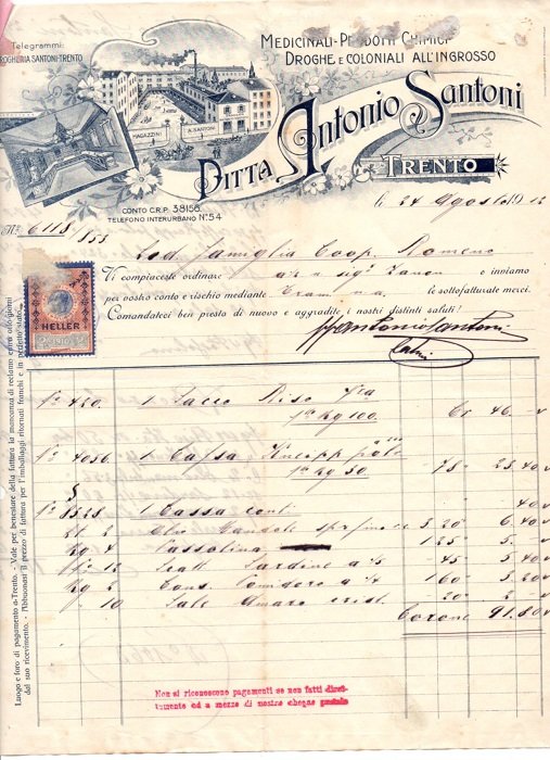 Ditta Antonio Santoni: Trento.