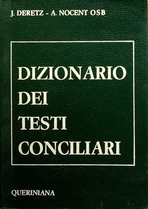 Dizionario dei testi conciliari.