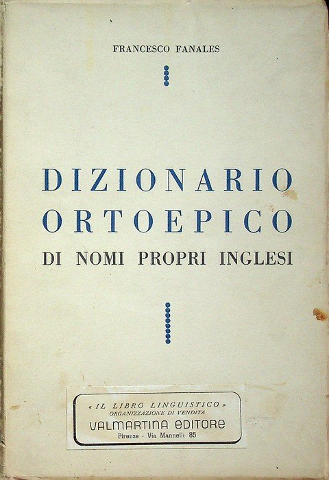 Dizionario ortoepico di nomi propri inglesi.