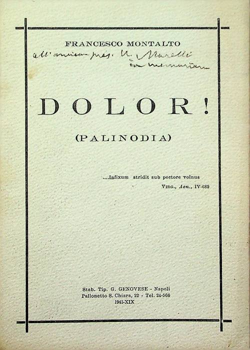 Dolor! Palinodia.