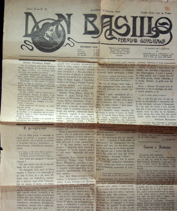 Don Basilio: periodico quindicinale: Anno II - N. 20. | Immagine principale