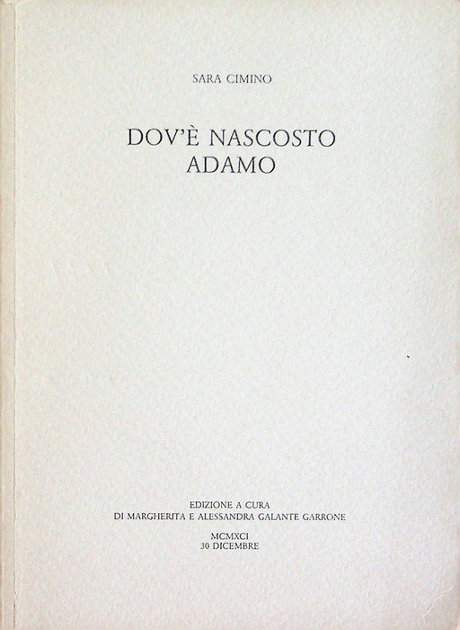 Dove è nascosto Adamo.