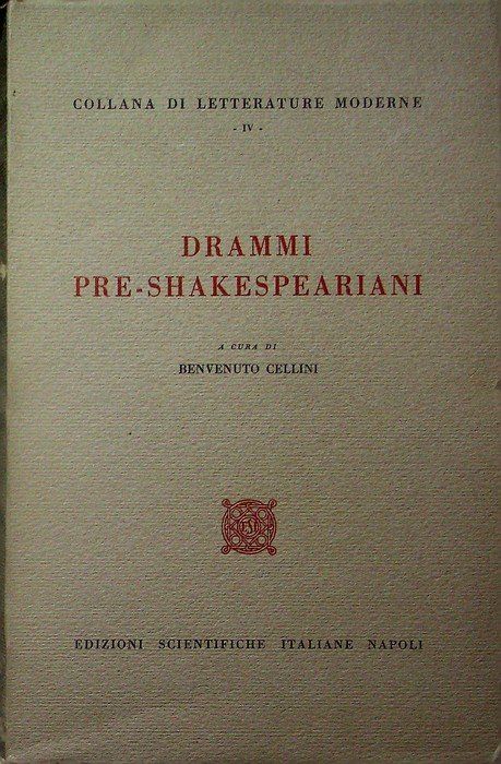 Drammi pre-shakespeariani. | Immagine principale