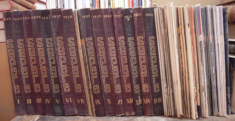 ECCEZIONALE RACCOLTA DEL PERIODICO SCIENTIFICO HOEPLI, CHE COPRE 19 ANNI …