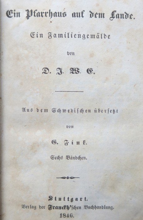 Ein Pfarrhaus auf dem Lande: ein FamiliengemÃ¤lde.
