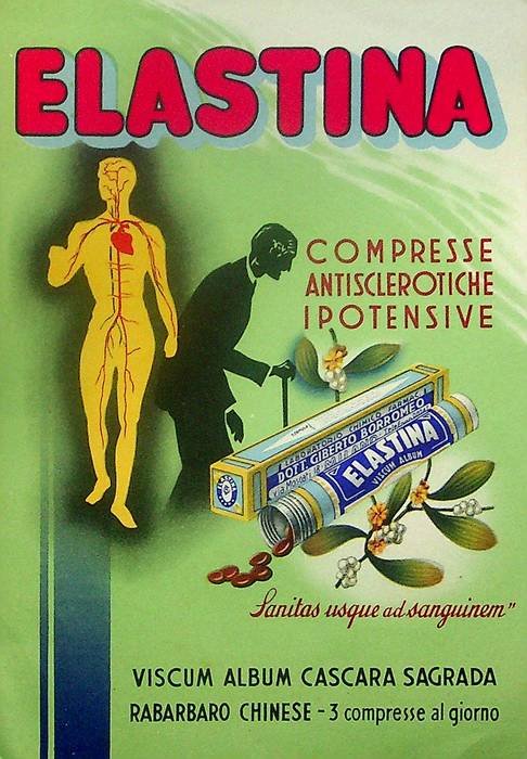 Elastina: compresse antisclerotiche ipotensive.