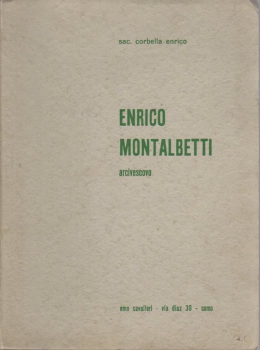 Enrico Montalbetti: arcivescovo.