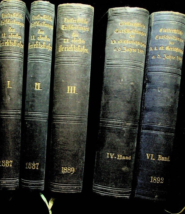 Entscheidungen des k.k. obersten Gerichtshofes in Civilsachen: Band 1, 2, …