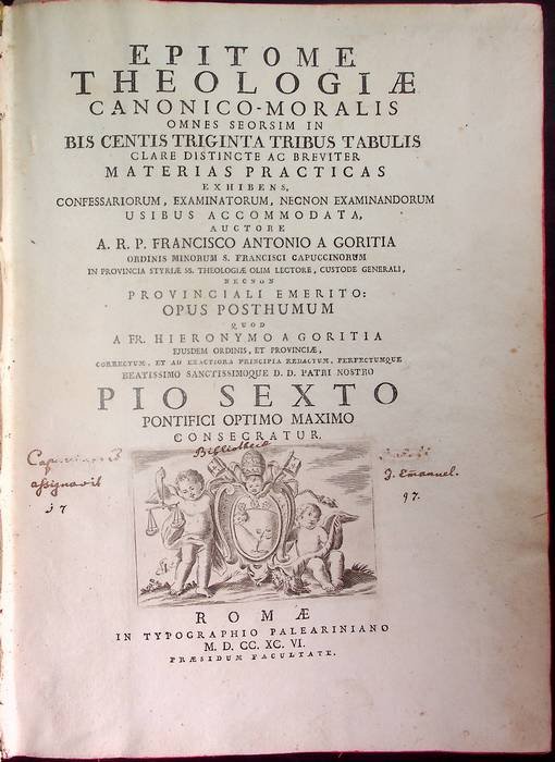 Epitome theologiae canonico-moralis omnes seorsim in bis centis triginta tribus …
