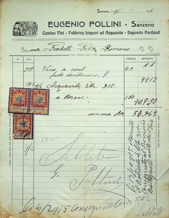 Eugenio Pollini - Sanzeno: cantina vini - fabbrica liquori e … | Immagine principale