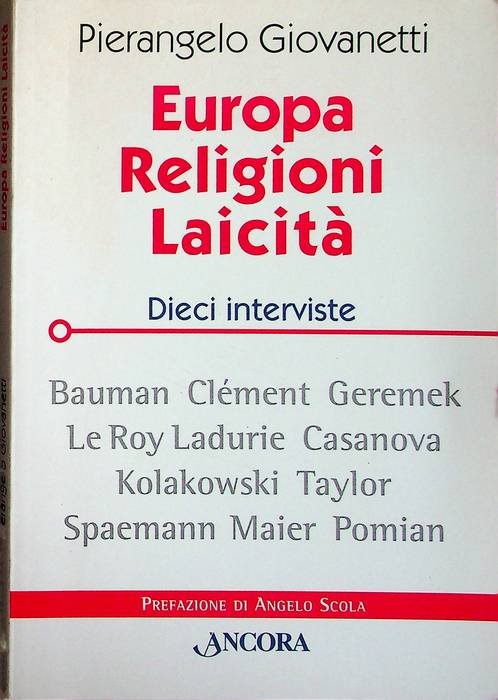 Europa, religioni, laicità : dieci interviste.