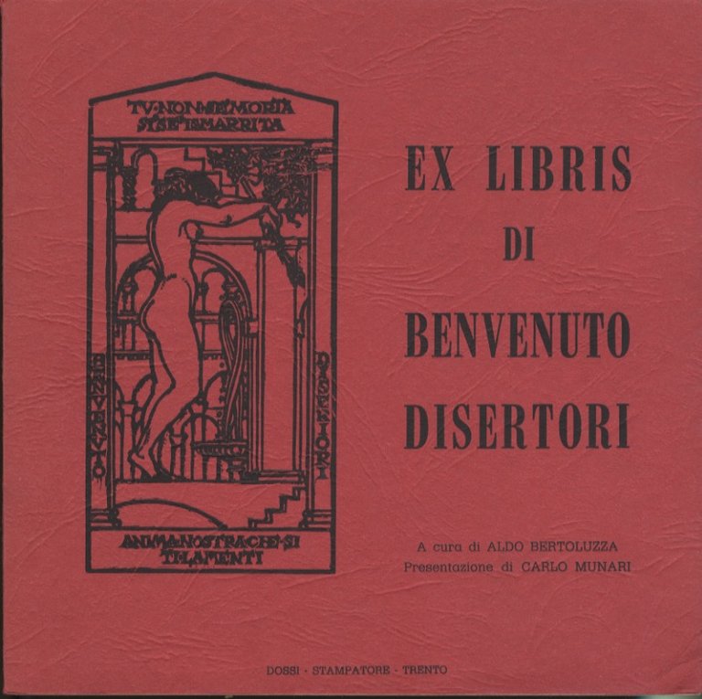 Ex libris di Benvenuto Disertori.