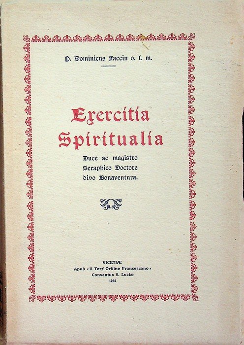 Exercitia spiritualia: schematice proposita duce ac magistro seraphico doctore divo … | Immagine principale