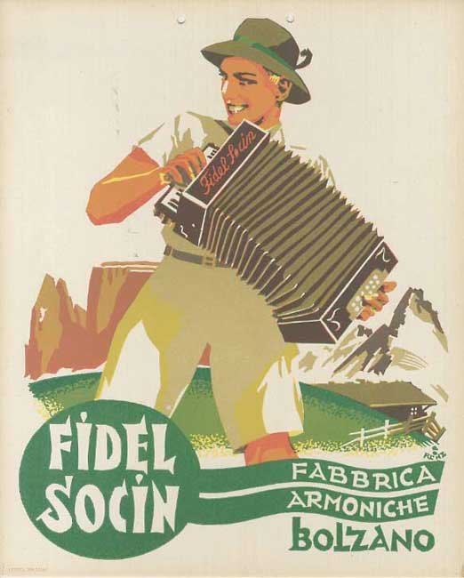 Fabbrica armoniche: Fidel Socin: Bolzano.