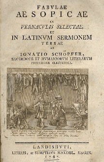 Fabvlae aesopicae ex vernacvlis secetae et in latinvm sermonem versae.