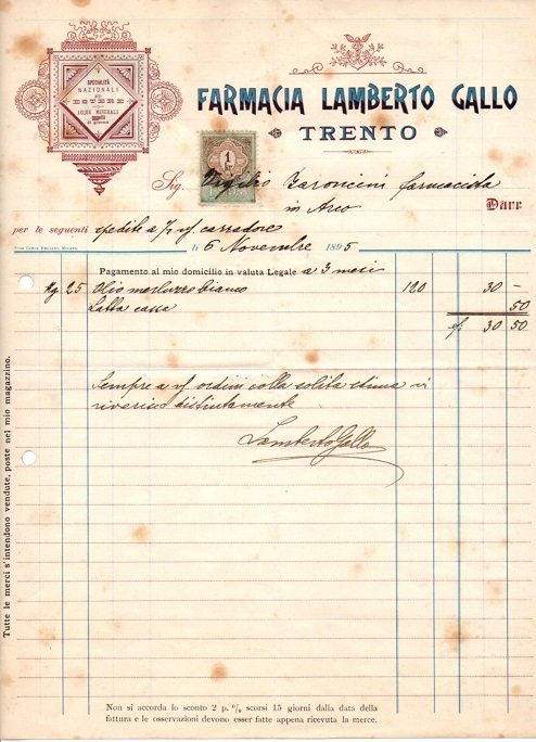 Farmacia Lamberto Gallo: Trento.