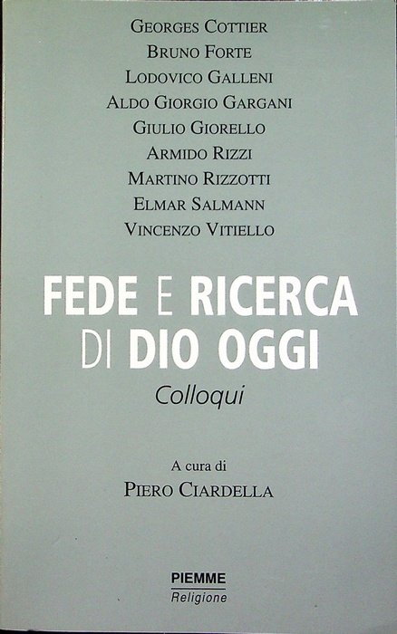Fede e ricerca di Dio oggi.