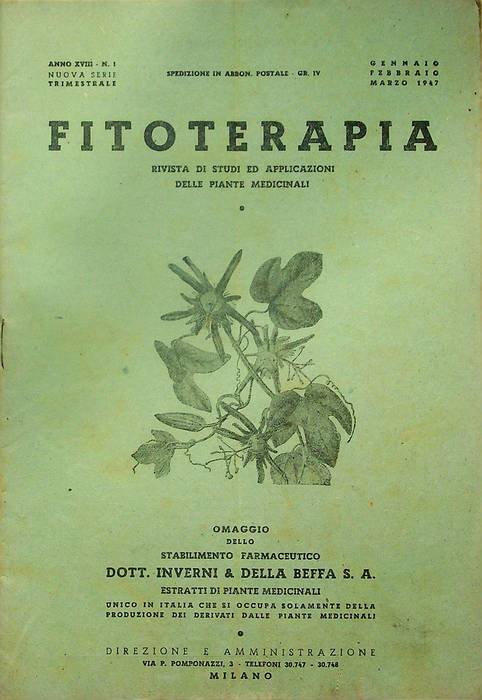 Fitoterapia: rivista di studi ed applicazioni delle piante medicinali: Anno …