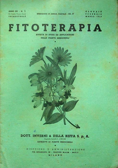 Fitoterapia: rivista di studi ed applicazioni delle piante medicinali: Anno …
