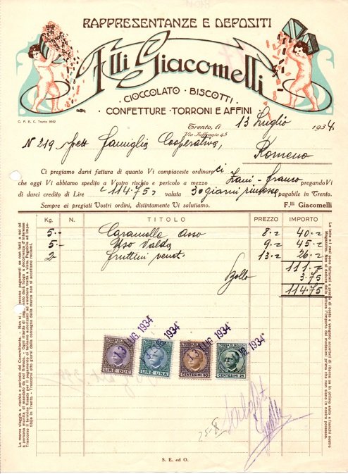 Fratelli Giacomelli: Trento.