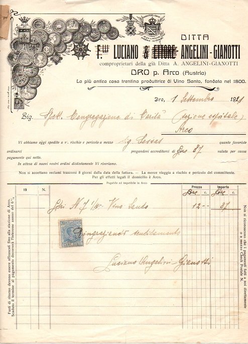 Fratelli Luciano & Ettore Angelini - Gianotti: Dro.