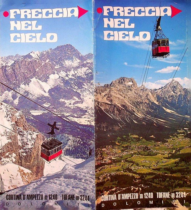 Freccia nel cielo, Cortina d'Ampezzo, m 1240, Tofane m 3244, …