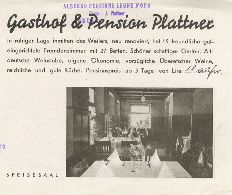 Gasthof & Pension Plattner.