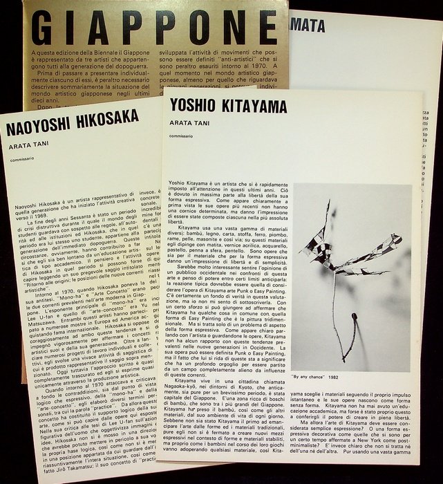 Giappone: La Biennale di Venezia, 1982: Naoyoshi Hikosaka, Tadashi Kawamata, …