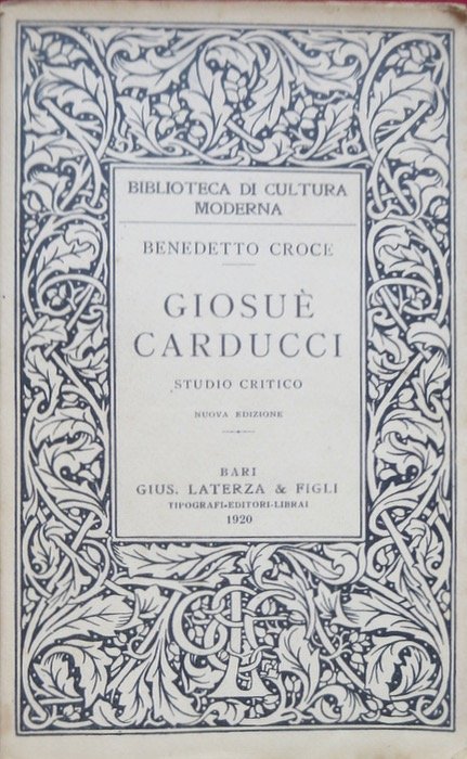 GiosuÃ¨ Carducci: studio critico.