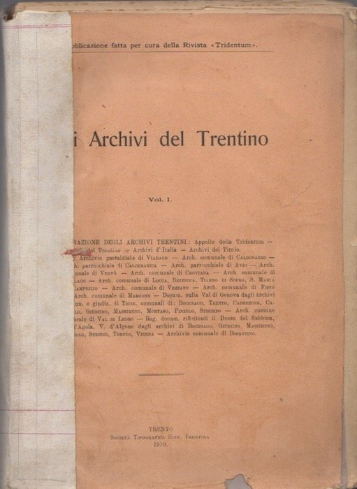Gli archivi del Trentino.