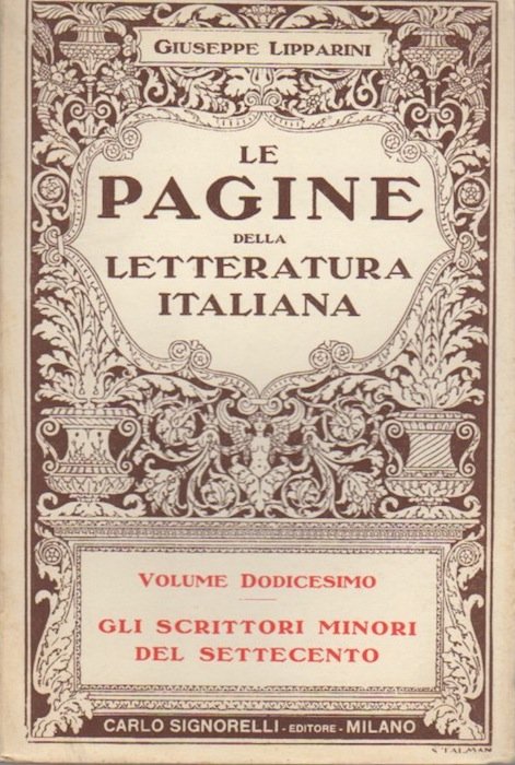 Gli scrittori minori del Settecento.