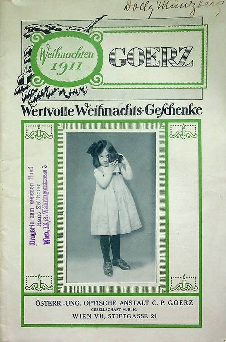 Goerz: Weihnachten 1911: Wervolle Weihnachts-Geschenke.