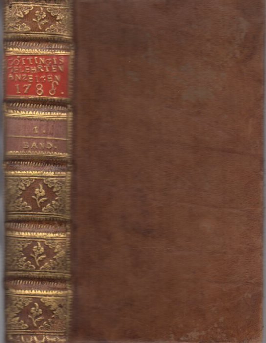 GÃ¶ttingische Anzeigen von Gelehrten Sachen unter der Aufsicht der KÃ¶nigl. …